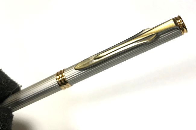 【希少】ペン工房キリタ 彫刻入り 真鍮ボールペン 無垢削り出しボールペン /【ボールペン工房キリタ】筆記具ギフト
